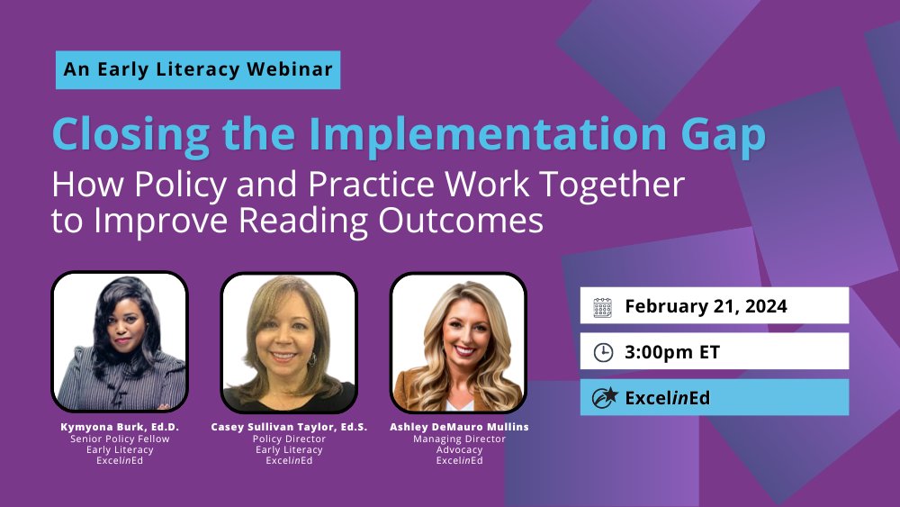 How can your state overcome challenges to improve reading outcomes?  Join us on Feb. 21st for a webinar where we unveil the next phase of our comprehensive literacy policy resource, Early Literacy Matters. Register here: us02web.zoom.us/webinar/regist… @kymyona_burk @_CaseyTaylor