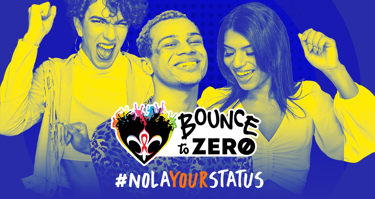 Take control, #NolaYourStatus. Get tested! Order a FREE at-home HIV test kit, or find a testing site near you at bouncetozero.com/testing/