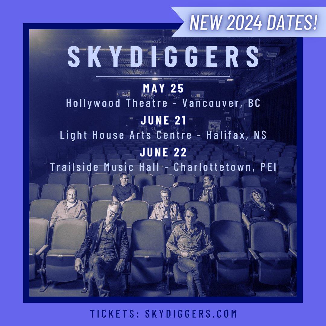 After a productive and enjoyable 2023 we're rolling right into 2024 with a really good looking lineup of shows from coast to coast. Looking forward to seeing you and getting back at it! Tickets skydiggers.com/tour/