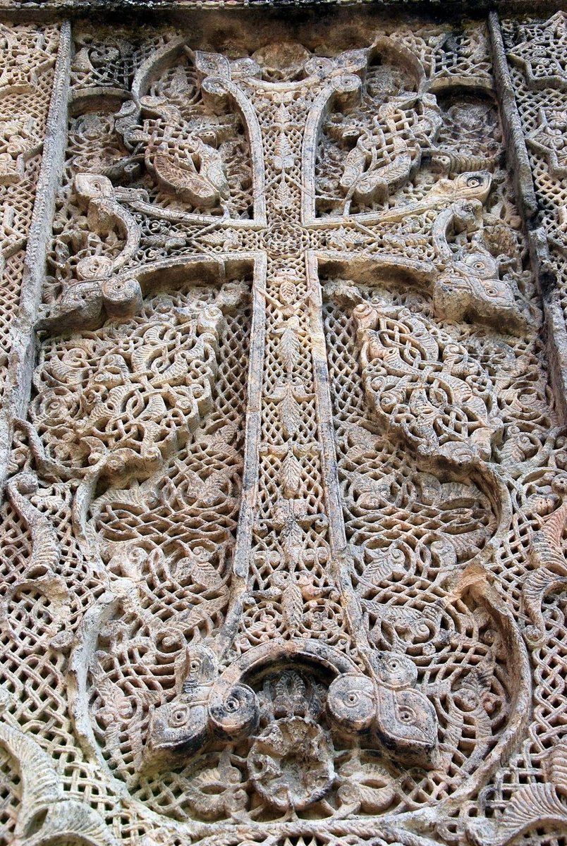 asterotica's tweet photo. armenian khachkar (cross-stone) in goshavank https://t.co/1lzdjo0v3N