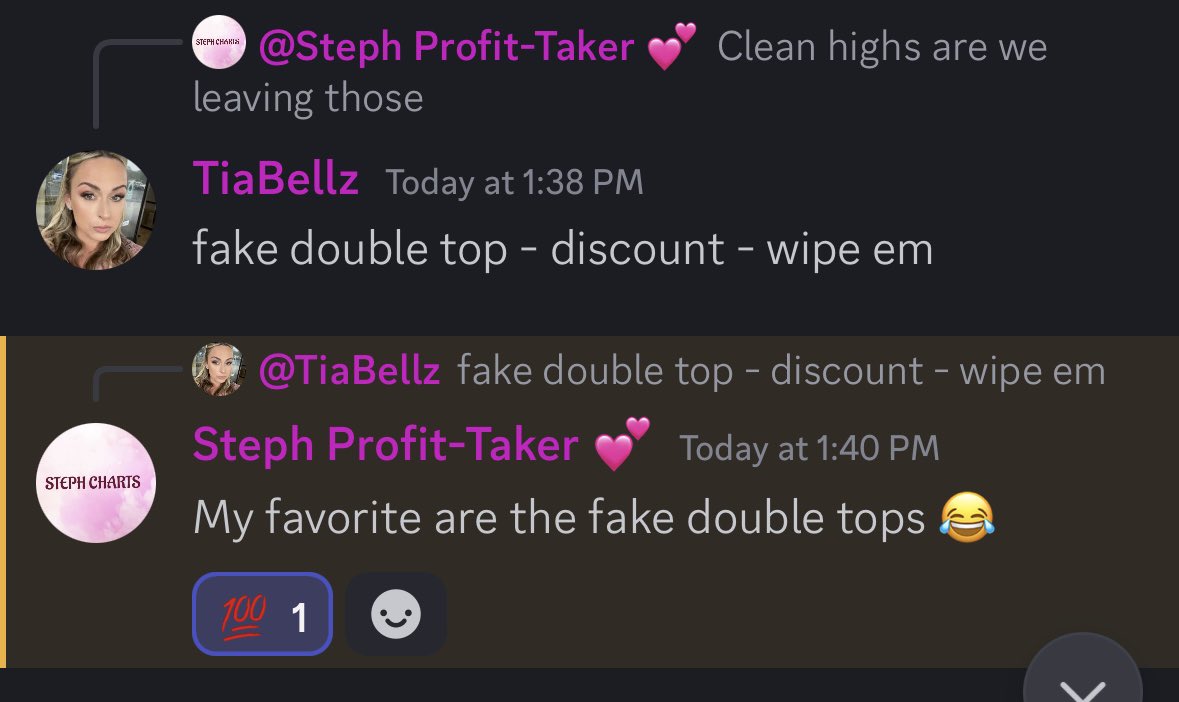 TiasTrades's tweet image. Theme of the week : don’t fade Tia.