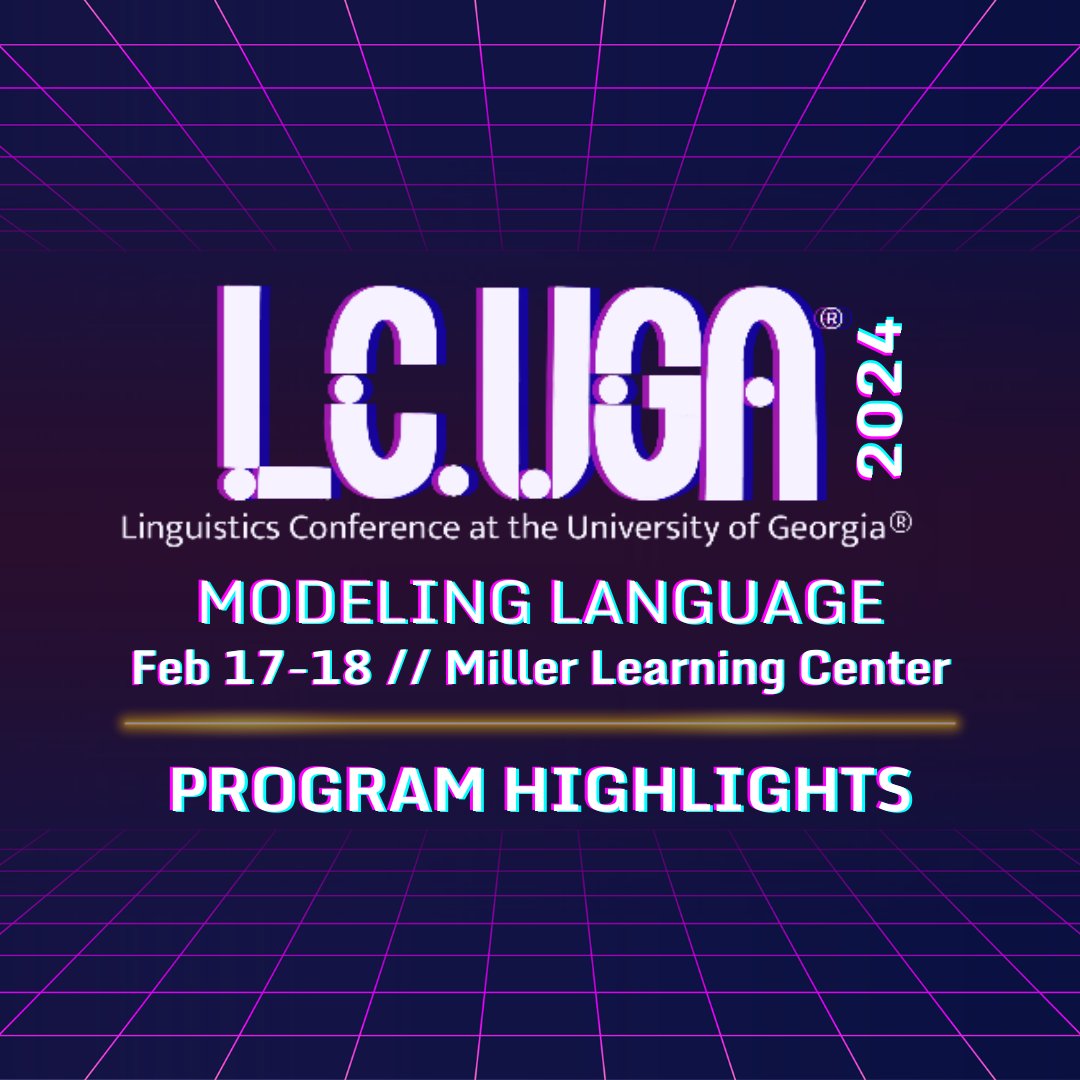 UGALinguistics's tweet photo. We are very much looking forward to starting our annual UGA Linguistics Conference on Saturday morning!

Interested students and faculty can take a look at the program and conference information on our website: https://t.co/y22mfDjfJd https://t.co/jy42TqYdmk