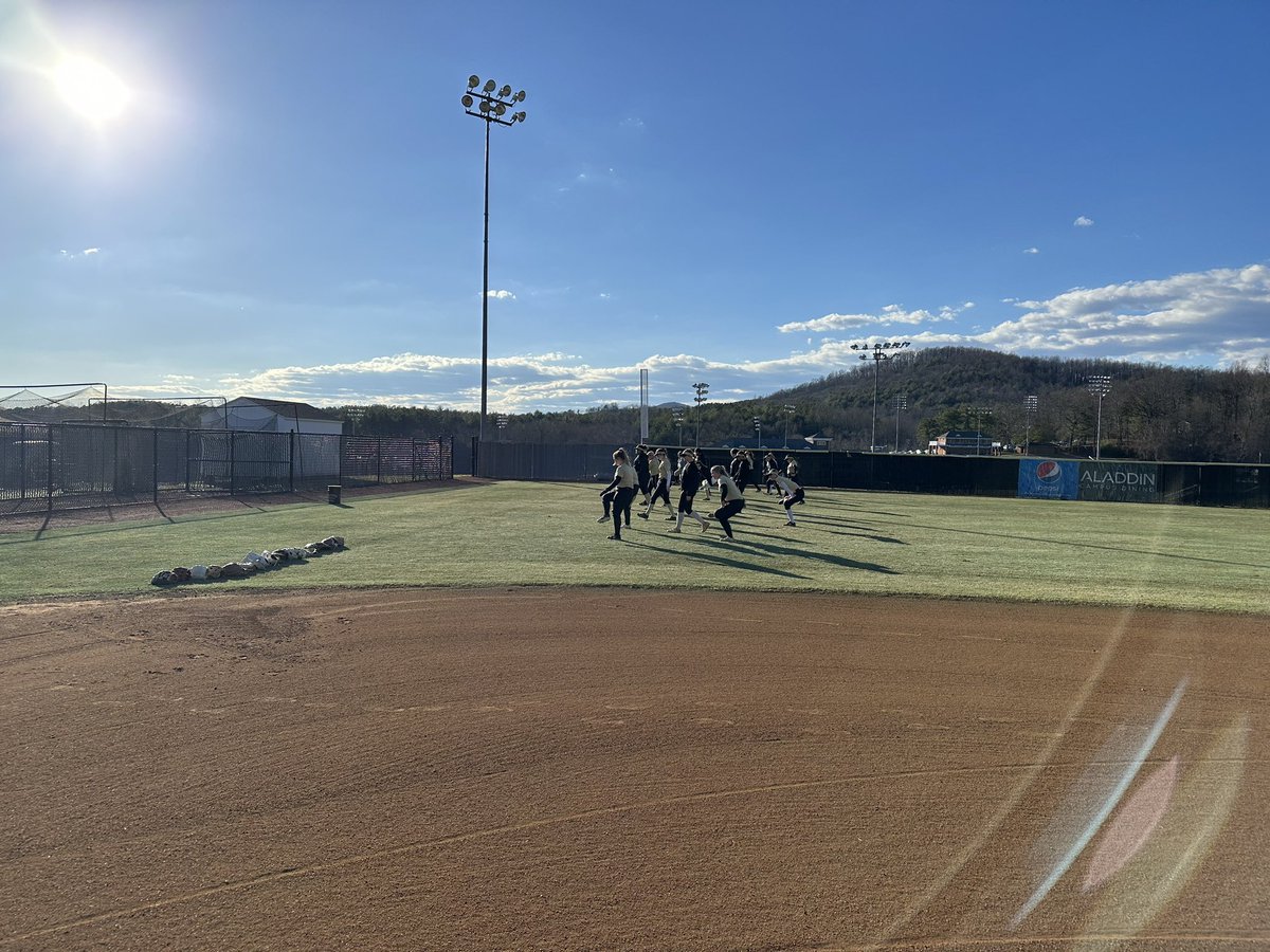 Sunny and 60 degrees!! Working hard and being good teammates!