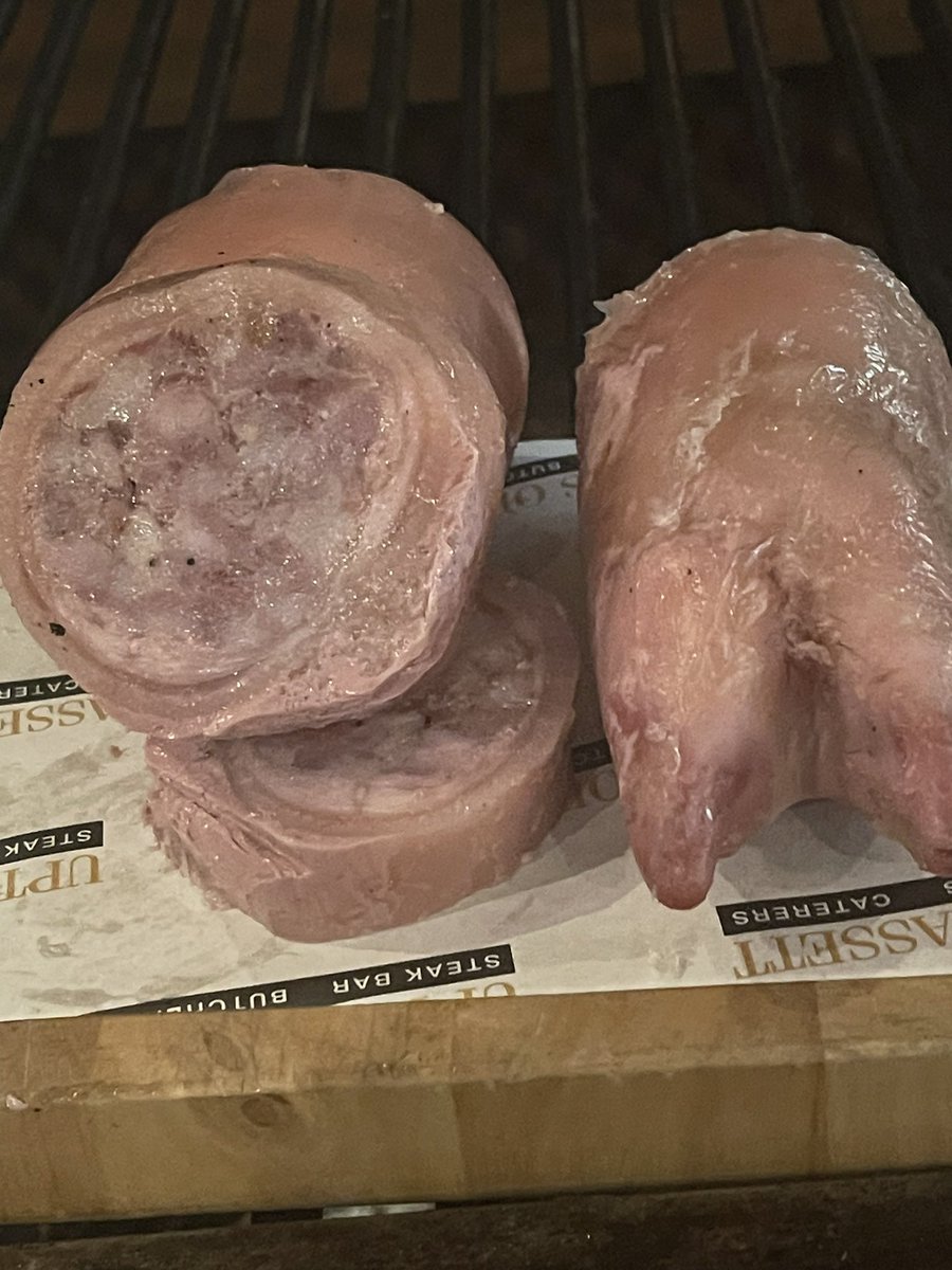 Italian style stuffed pig totter, it was Ok, but I know I can do better. One to improve on. One of my dad’s favourite.