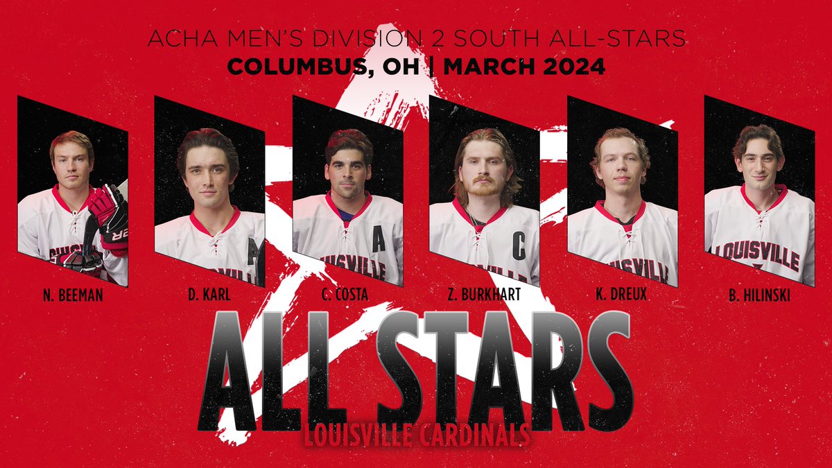 louisvillehkyd1's tweet photo. Congratulations to our six TSCHL All-Stars!

They will be representing the Cards from the league’s South Division in the TSCHL All-Star weekend.

#GoCards🏒 https://t.co/giRhWBXvYf
