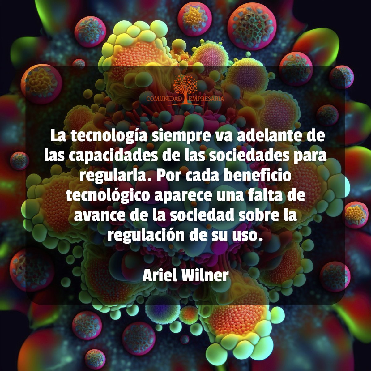Les compartimos un fragmento de una entrevista de Ariel Wilner en el que habla un poco de lo que expuso en la disertación que compartió en nuestro evento de Diciembre: la regulación del uso de las tecnologías 
#biologia #arielwilner #comunidadempresaria #reflexiones #tecnologia