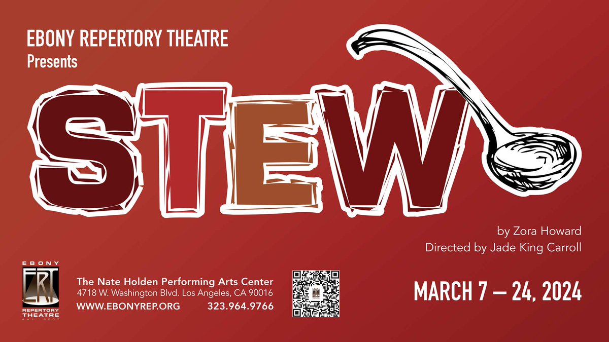 Announcing Ebony Rep's next production, 2021 Pulitzer Prize Finalist, STEW!!
By Zora Howard
Directed by Jade King Carroll
March 7 - 24, 2024
Performances are Fridays at 8pm &amp; Saturdays at 2pm &amp; 8pm and Sundays at 3pm &amp; 7pm
Get your tickets today at ebonyrep.org