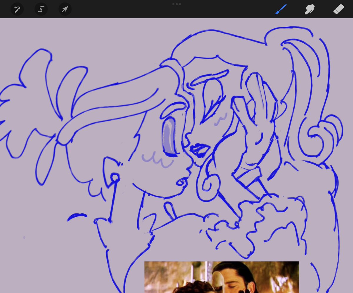 crayon_paste's tweet photo. im starting to like the first draft more than the latest one https://t.co/uMvMkUhMe5