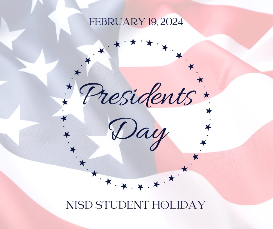 Reminder- Monday, Feb. 19, is a Student Holiday and a Staff Professional Development Day.