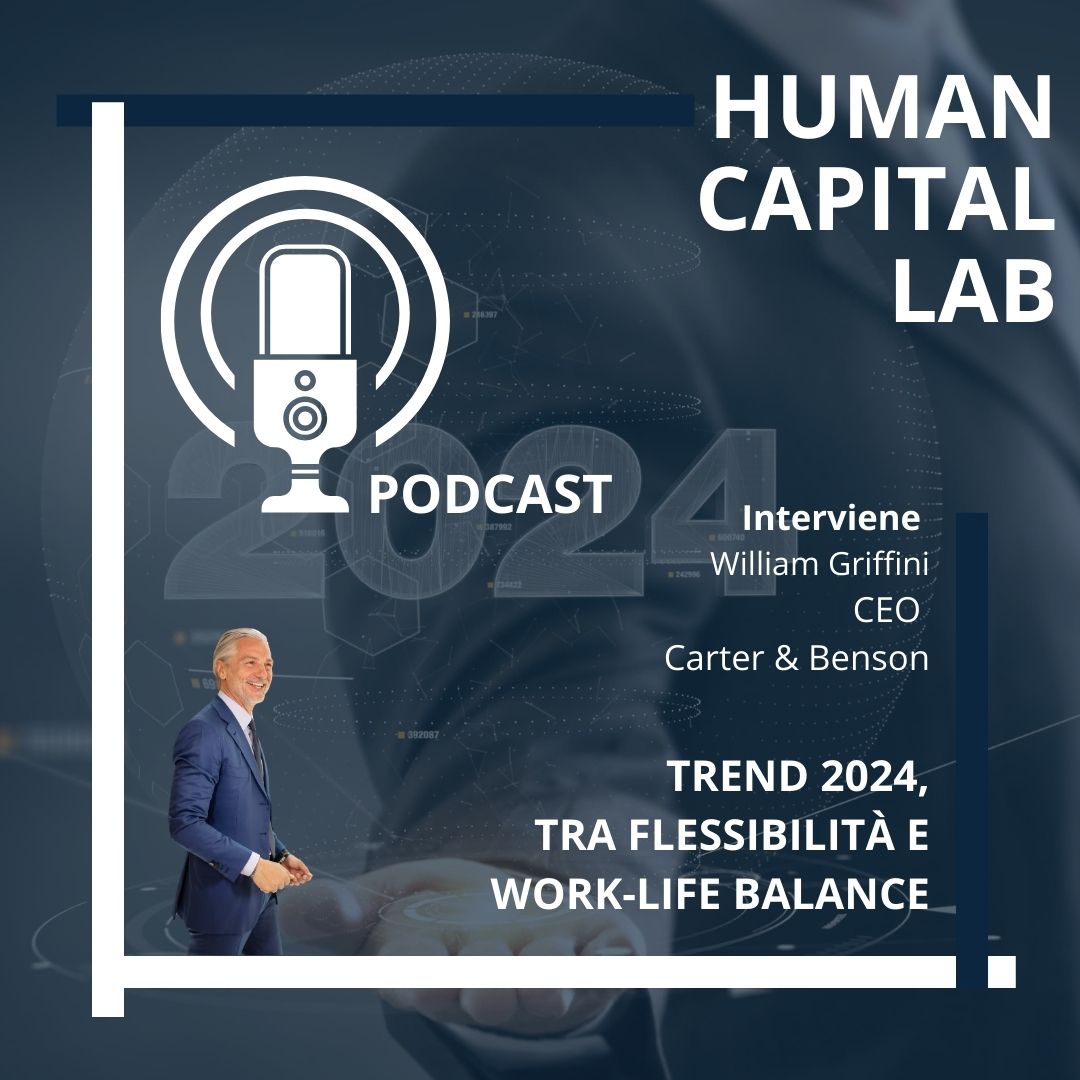 CarterBensonHH's tweet photo. William Griffini, CEO di Carter &amp; Benson, in questo dodicesimo episodio del podcast 𝗛𝘂𝗺𝗮𝗻 𝗖𝗮𝗽𝗶𝘁𝗮𝗹 𝗟𝗮𝗯 propone un approfondimento sul tema dell'intelligenza artificiale nel mondo HR.
Buon ascolto! 
https://t.co/b0fv02u4uj https://t.co/Syz0L6KZWK