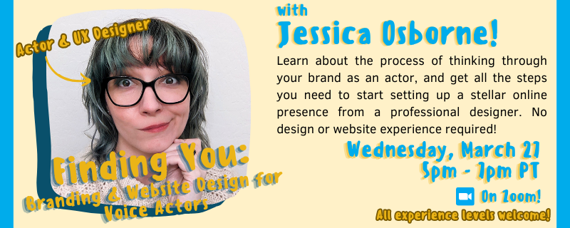 thehalpnetwork's tweet photo. ⚠️ Hey VAs! You need a website! But you don't need to be a designer to make one. Jessica Osborne helps you think about your brand for your site!

📅 Wed, March 27
🕒 5pm - 7pm PT
👤 @littlecuppajo 
💻 via Zoom
🌐 https://t.co/i5GAiqGLhv

#voiceactors | #vaclasses | #webdesign https://t.co/8hpOTrj3HN
