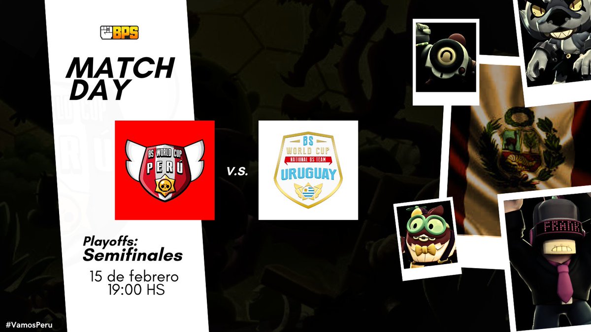 MATCHDAY ⚪🔴

Esta noche, nos enfrentamos al conjunto uruguayo en búsqueda de nuestro pase a la gran final de la #BPS. 

🆚 @SelUruguaya_BS
🕰️ 19:00hs
📺 twitch.tv/nearz_z

¡Vamos con todo, blanquirroja! 🇵🇪⭐

#VamosPeru 🇵🇪