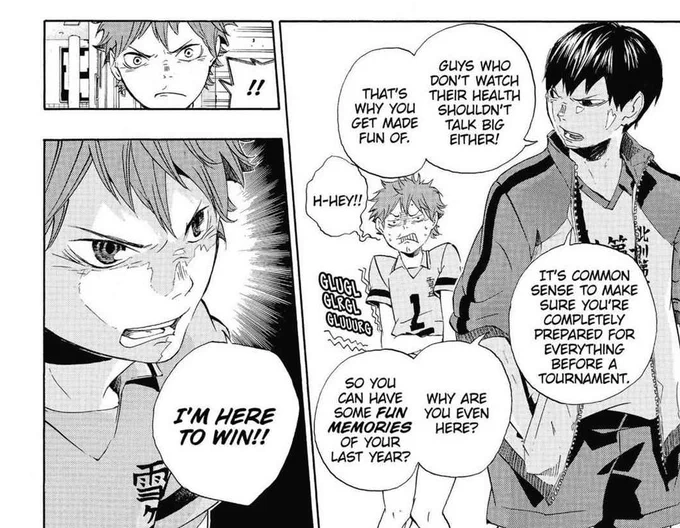 from the very beginning of haikyuu, from the very first meeting with kageyama… god I love furudate 🥹 #kagehina 