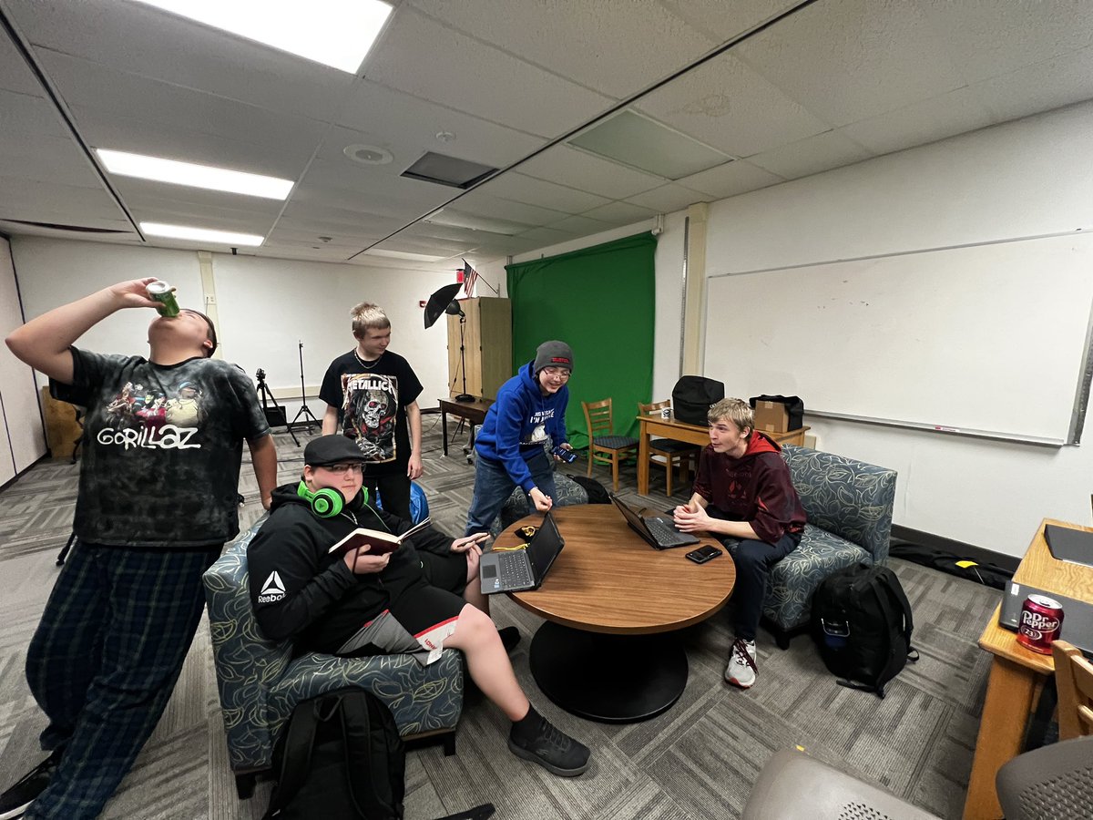 D and D Club with Ms. Haibach-Jordan and Mr. Townsend. 🐉