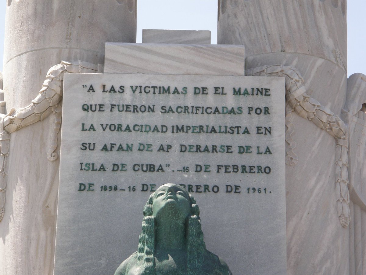 La entrada y la posterior voladura del acorazado 'Maine', significó el pretexto perfecto que provocó la intervención del naciente imperio yanqui, en la guerra que libraban de manera exitosa nuestros mambises contra el decadente imperio 🇪🇦. 266 tripulantes☠️ #CubaViveEnSuHistoria