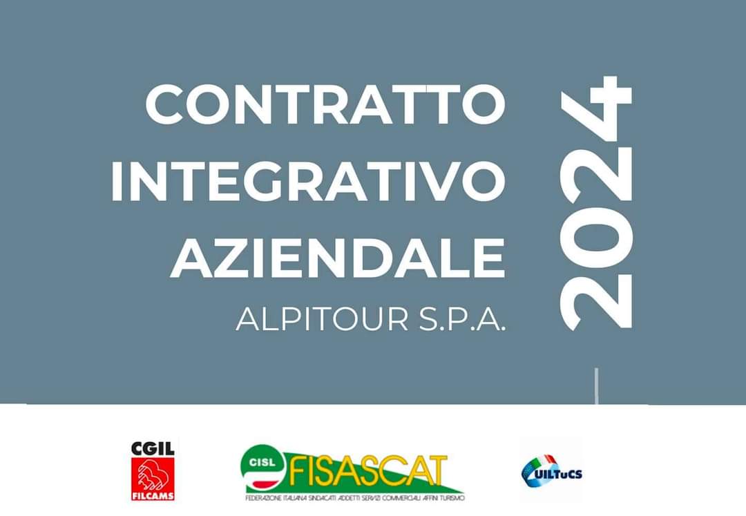 FilcamsSicilia's tweet photo. #Alpitour, siglata l'ipotesi del nuovo contratto integrativo
Soddisfazione della #Filcams per i miglioramenti introdotti sul fronte economico e normativo
📍 LEGGI IL COMUNICATO: https://t.co/mMxOaUb9SV https://t.co/2WGbzig6A0