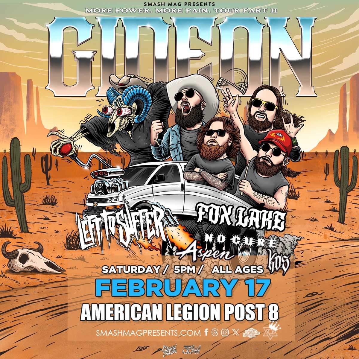 *2 DAYS AWAY!! LAS VEGAS SHOW at American Legion Post 8 w/ <a href="/GideonAL/">GIDEON</a> <a href="/LefttoSufferUS/">Left to Suffer</a> <a href="/foxlakeco/">Fox Lake</a> <a href="/nocurexxx/">NO CURE XXX</a> <a href="/aspen_band/">AspenBand</a> <a href="/Kosbandlv/">Kos</a> !! Tickets are $23 each I Deliver 702-498-4488 or available online at Seetickets.us !! @SmashMagazine !! Retweet!!