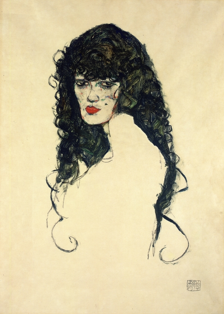 Portrait of a Woman with Black Hair, 1914 botfrens.com/collections/88…
