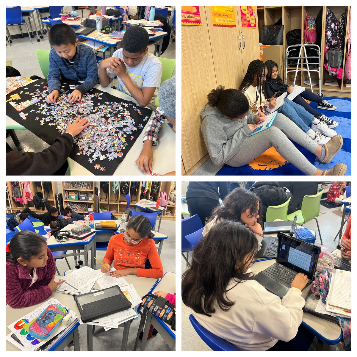 Fifth grade had so much fun celebrating their 1000th day of school! We worked on a 1000 piece puzzle, solved math problems using the number 1000, and learned about life 1000 years ago. I can’t wait to see what these students learn in their next 1000 days! ⁦<a href="/25Lafayette/">Lafayette Estates School #25</a>⁩