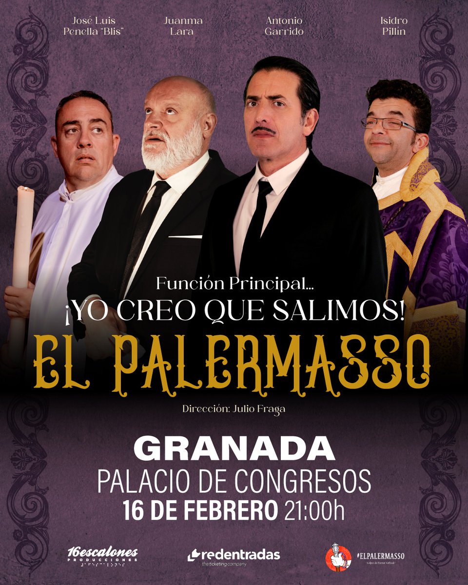 HdadEscolapios's tweet photo. 🚨🚨SORTEO🚨🚨 Gracias a nuestros amigos de @16escalones vamos a sortear 2 entradas para asistir mañana al espectáculo de @El_Palermasso  entre aquellos hermanos que hagan retwit. Plazo abierto hasta mañana las 18:00h. ¡Suerte! https://t.co/AbM1EDjxXJ
