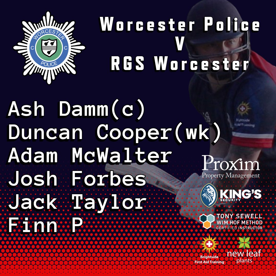 Our 2nd game of the indoor season starts tomorrow night at 8:15pm

Head on over to our Facebook page to watch the live stream of our game against <a href="/RGSWorcester/">RGS Worcester</a>

#indoorcricket #CricketTwitter #policesport #wpcc