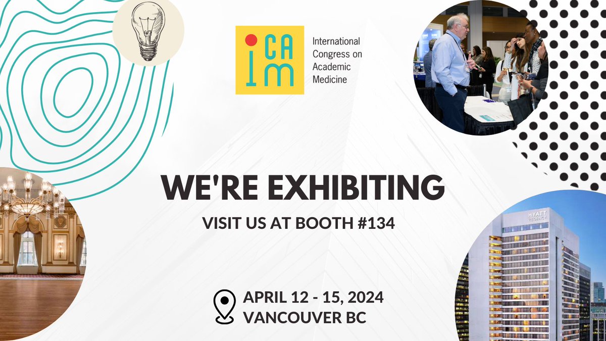 We are excited to be participating in ICAM 2024 taking place in Vancouver from April 12 – 15, 2024! We hope to see you at our booth #134! Register today and see you there! icam-cimu.ca/registration/ @AFMC_e #MedEd #ICAM2024