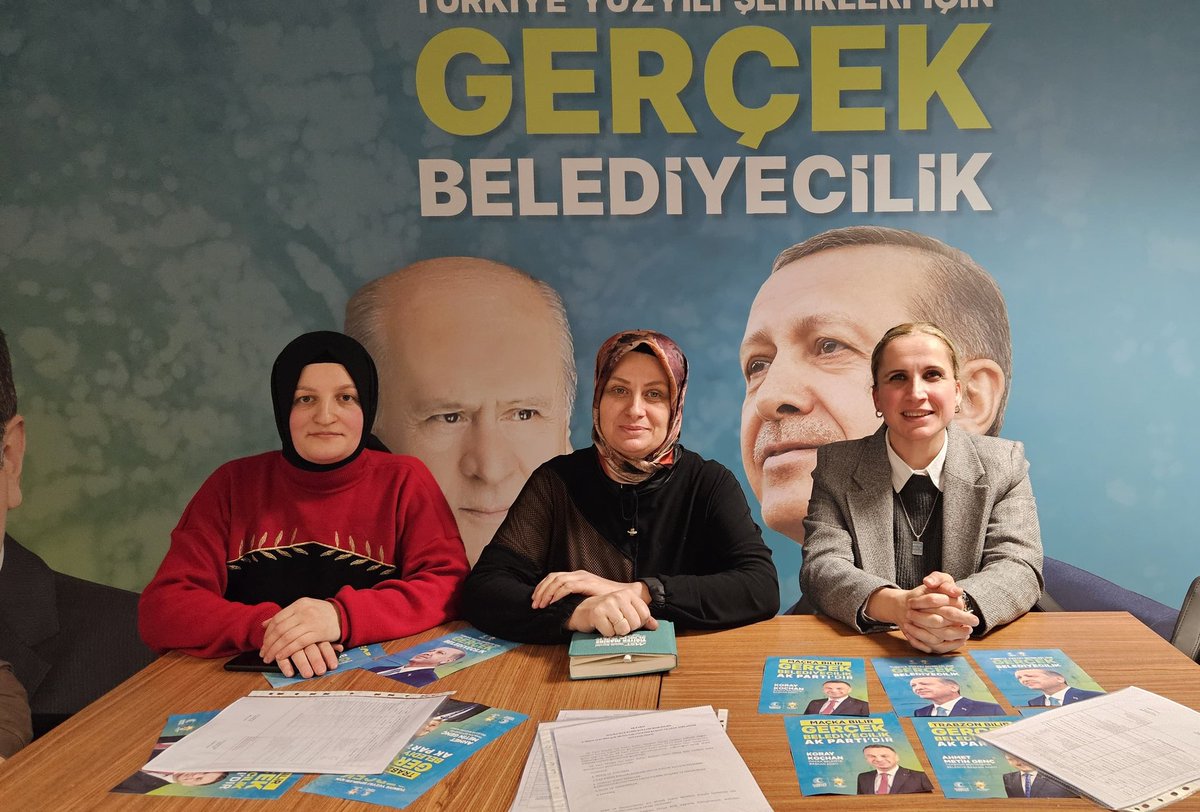 TrabzonAKKadin's tweet photo. 📍Maçka
AK Parti Maçka İlçe Kadın Kolları Başkanımız Hülya Koç riyasetinde gerçekleştirilen haftalık olağan toplantısına ilçe koordinatörümüz Melek Önal katılım sağladı. https://t.co/7NxYdYpk1D