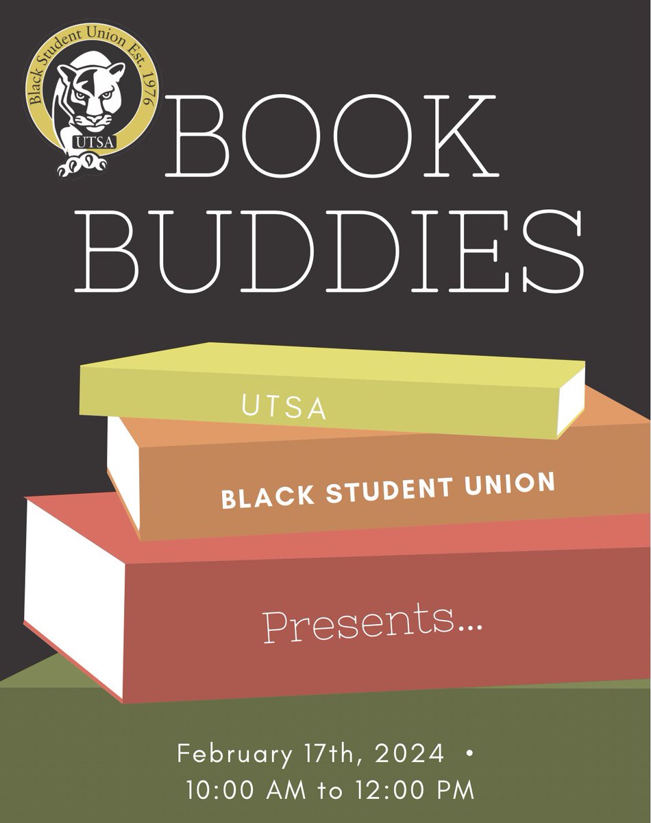 Join BSU as we volunteer with SAISD on Saturday, February 17th, to help sort and clean books for kids within the school district! 📚🧠 For additional information please join our GroupMe.