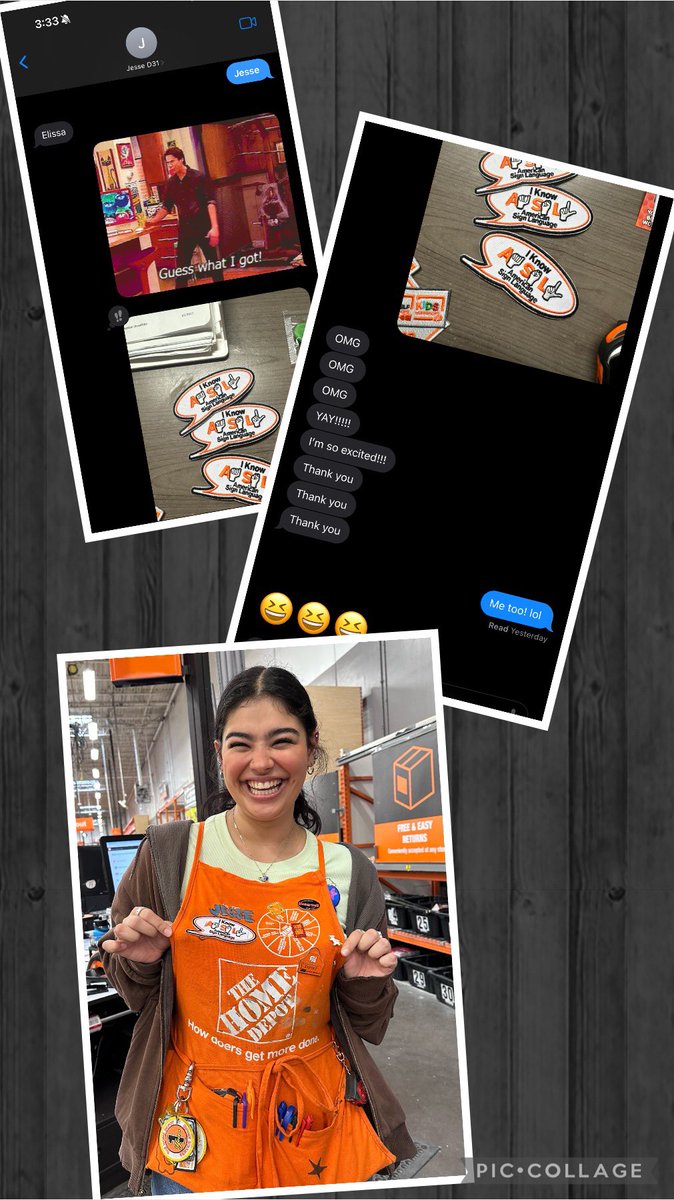 D31 Jesse & I have been waiting patiently the ASL patches to arrive! 😃They arrived yesterday on her day off & today I got to pass it out! #thd6564 #hadtoshare @nmkimwalters @13lucylu_HD @JeffSmi82868051 @65fbea @JimmyEchavarria @Jennifer_HD6564 @ThomasMageeTHD @BrendanMcDowel9