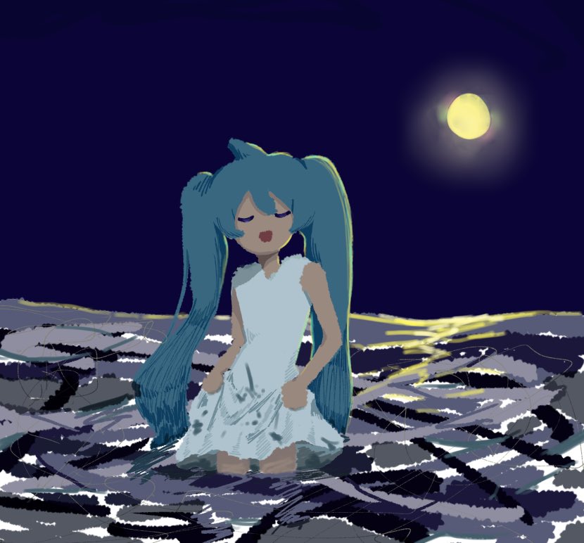夜の海
#初音ミク