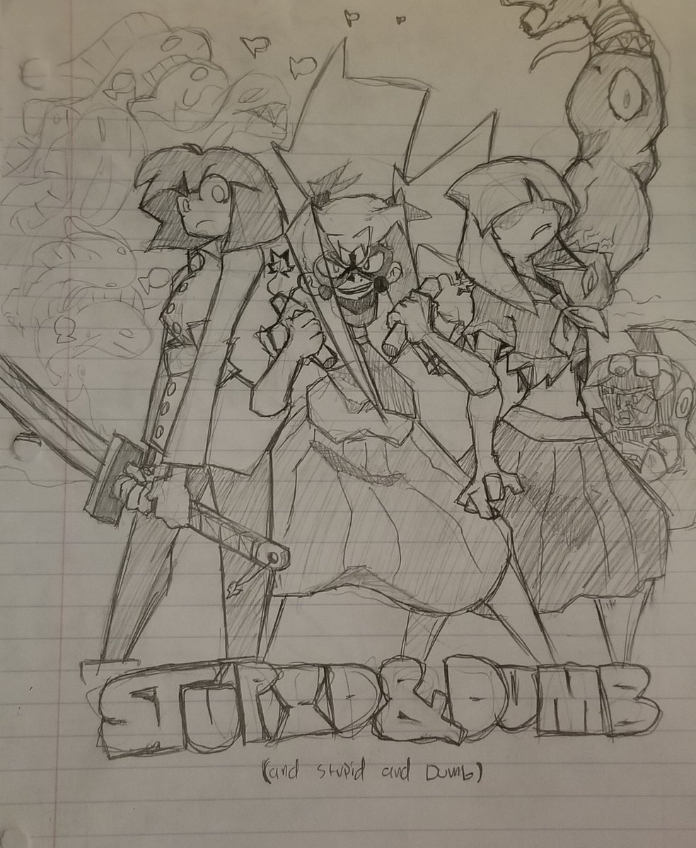 Around this time 4 years ago, I drew all the homies (-Holly) it's weird to think that these fuckers have stuck in my head this long but I'm glad they did lol, I wanna draw them until their story is finished😄 
