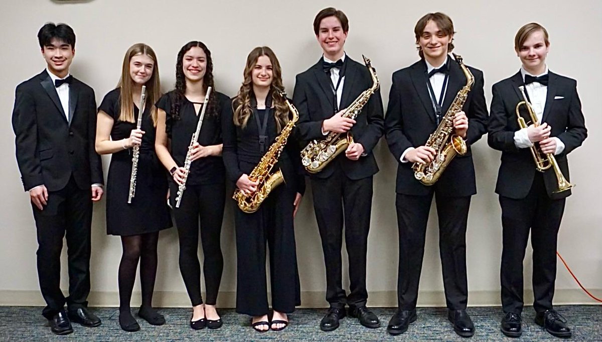 Congrats to #OneWebster's Justin C, Michela M, Ava H, Charlotte S, Max B, Max B & Nathaniel C on being selected to the Hochstein Youth Wind Symphony! They performed at the Hochstein Performance Hall in downtown Rochester on Feb 10. #wcsdtellingourstory