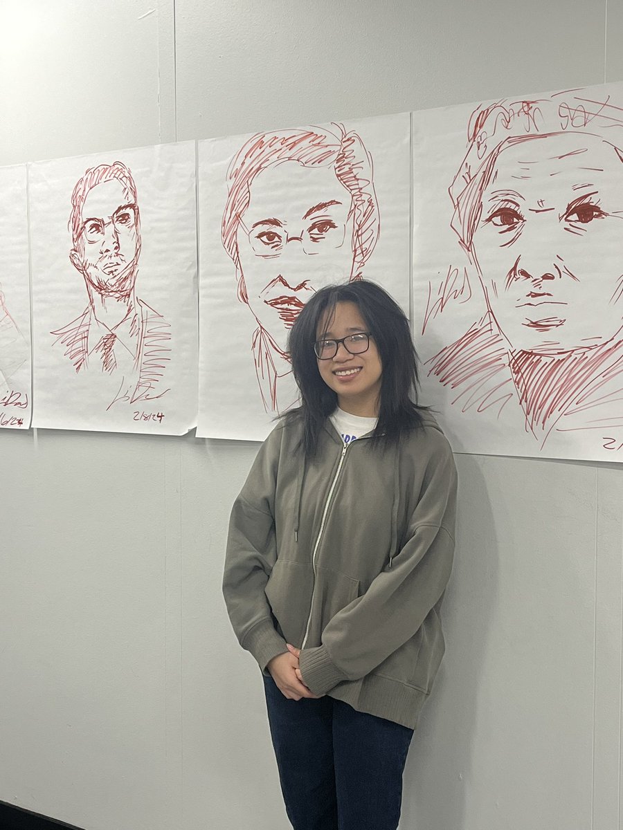 LvarnadoD's tweet photo. Angelina is a phenomenal artist and student. She drew each of these Black history icons in under 5 minutes. She hopes to go to the Art Institute.#BlackHistoryMonth2024 #richinstudentsuccess https://t.co/UbpjtSmQsG