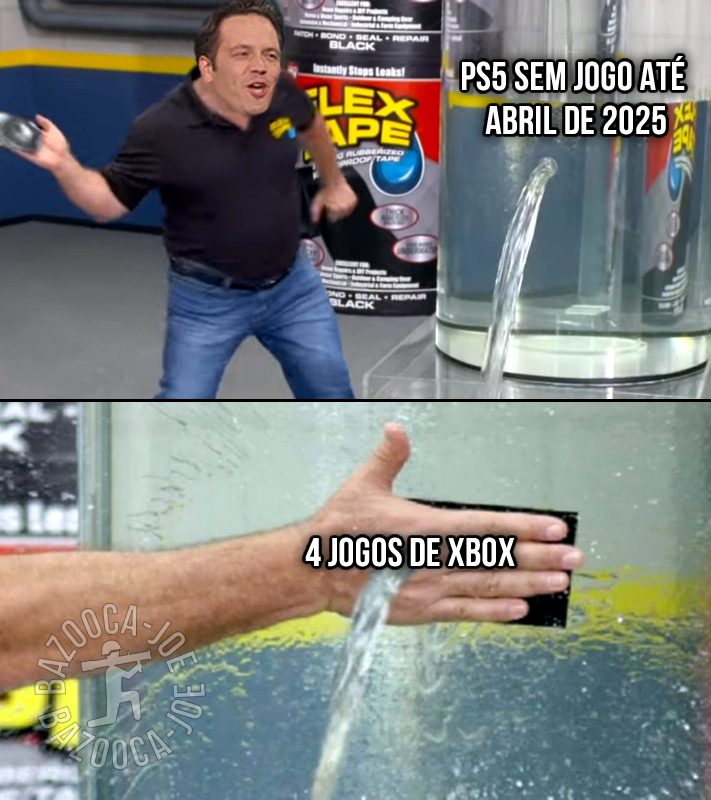 BazoocaJoe's tweet photo. Sem planos para lançar outros jogos além dos quatro. E nada de Starfield e Indiana Jones. Apenas aceite esses joguinhos GAAS e baixa renda pra salvar o ano de vocês. 🤣🤣🤣🤣🤣 https://t.co/P65pnkfGOj