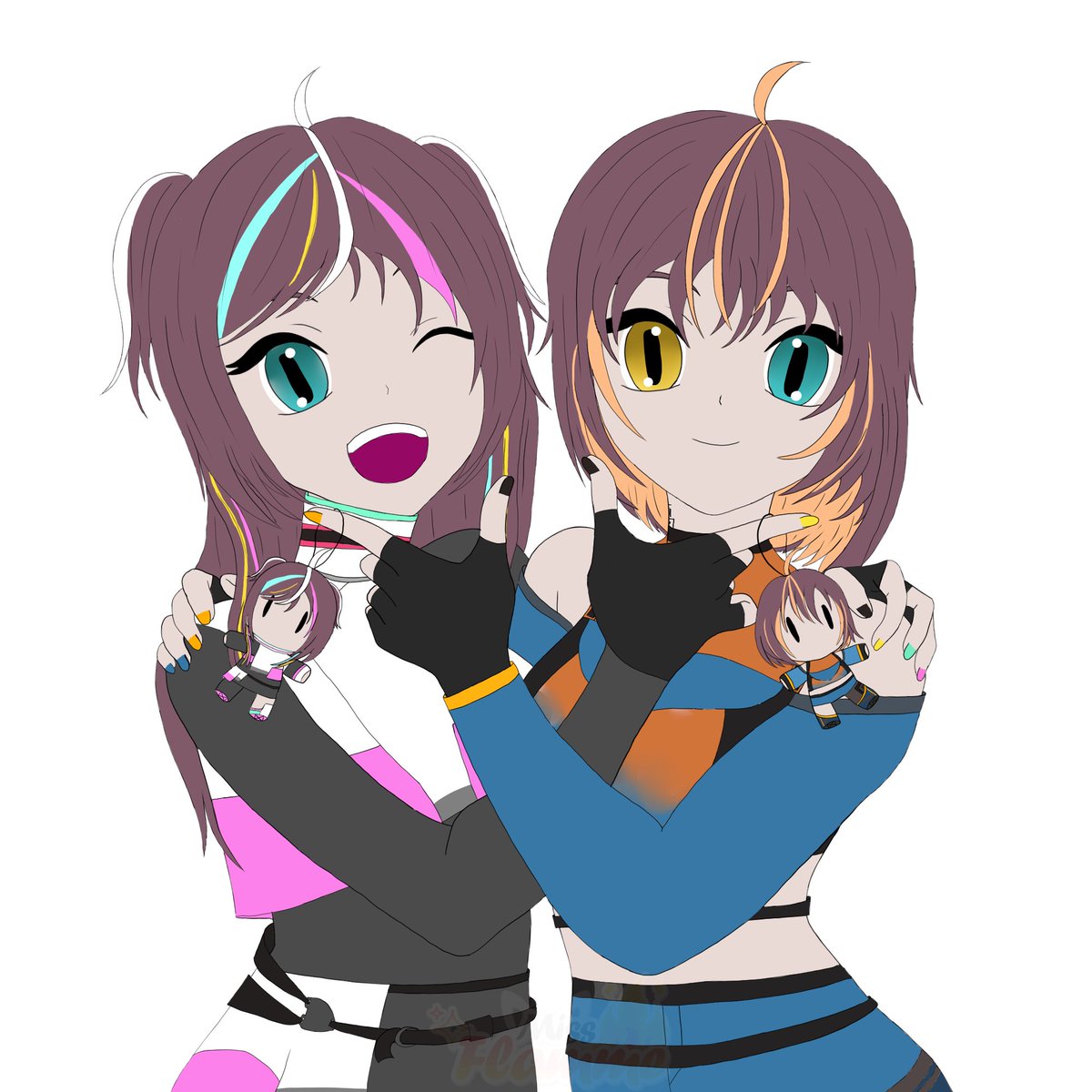 MissFlamme11's tweet photo. Voila mes 2 nouvelles cobaye a mon entrainement au dessin nos cher Shelkii et Tzukii @Twiinkii_ !
J'espere qu'il vous plait ! ^^
#krita #draw #drawing #trainingdraw #twiinkiiarts https://t.co/HL2KWTKCCO