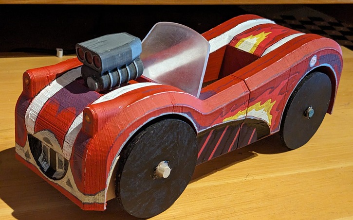 tinkercad's tweet image. Impressive rubber band powered toy car design by Speedy071_ALT. Looks great as a Tinkercad 3D Design and built in real life. 🏎️ 💨 

tinkercad.com/things/f44LPkH…

#MadeWithTinkercad #Schoolproject #workshop