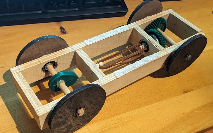 tinkercad's tweet image. Impressive rubber band powered toy car design by Speedy071_ALT. Looks great as a Tinkercad 3D Design and built in real life. 🏎️ 💨 

tinkercad.com/things/f44LPkH…

#MadeWithTinkercad #Schoolproject #workshop