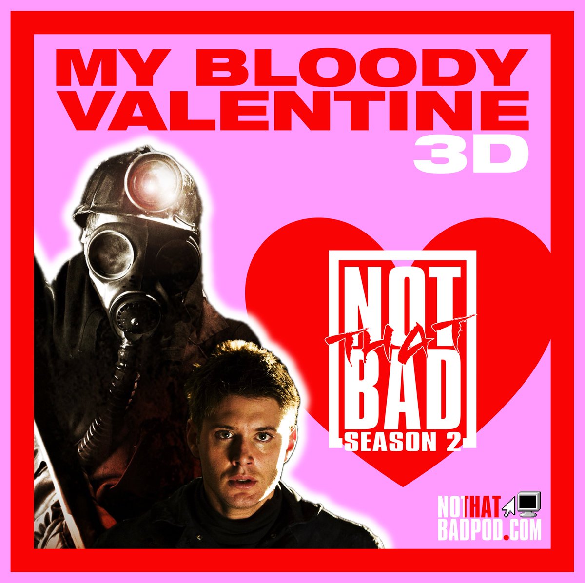 Celebrate a belated Valentine’s Day present from us to you as we discuss #MyBloodyValentine (2009)!

open.spotify.com/episode/1GzcbO…

podcasts.apple.com/us/podcast/not…

youtu.be/3Tap8iHshtE?si…

#JensenAckles #Supernatural #Horror #notthatbad #MyBloodyValentine3D #remake
