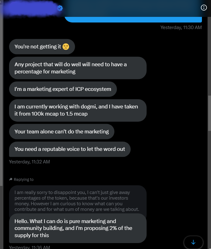 SingularityICP's tweet photo. The $CLOWN memecoin is also being promoted by @ICP_insider who is known to have shilled scams before. He also appears to have abandoned $DOGMI after he was paid at least 1% of the supply to shill it. We wonder if hes also being paid to promote CLOWN? He has posted about it often. https://t.co/CTYbEaeCCj