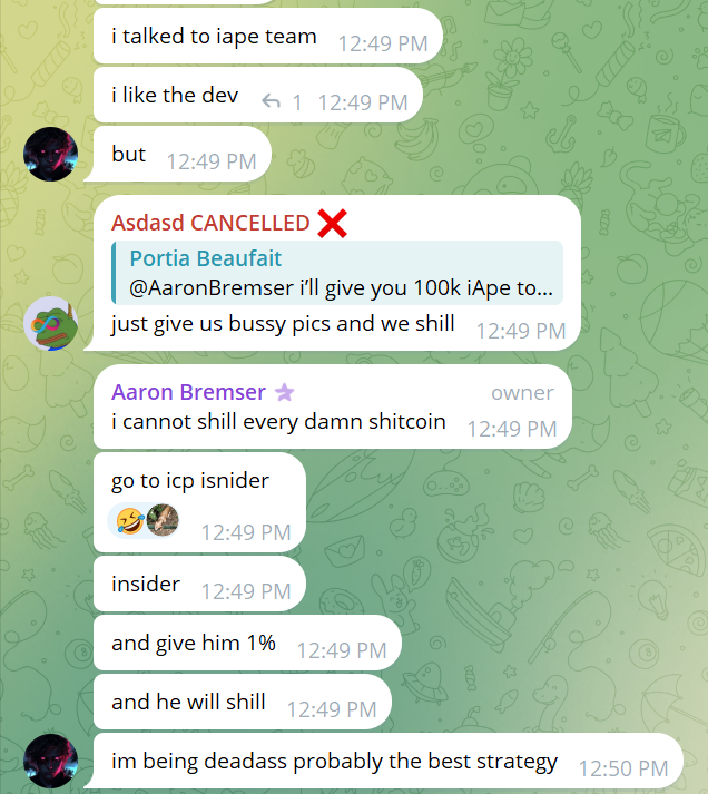 SingularityICP's tweet photo. The $CLOWN memecoin is also being promoted by @ICP_insider who is known to have shilled scams before. He also appears to have abandoned $DOGMI after he was paid at least 1% of the supply to shill it. We wonder if hes also being paid to promote CLOWN? He has posted about it often. https://t.co/CTYbEaeCCj