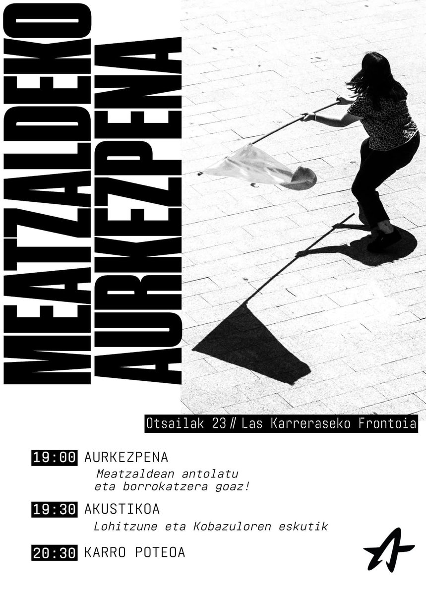Meatzaldeko Ernai gazte antolakundearen aurkezpena! ✊🏻
Aske izateko!! Meatzaldean antolatu eta borrokatu!!
#meatzaldea