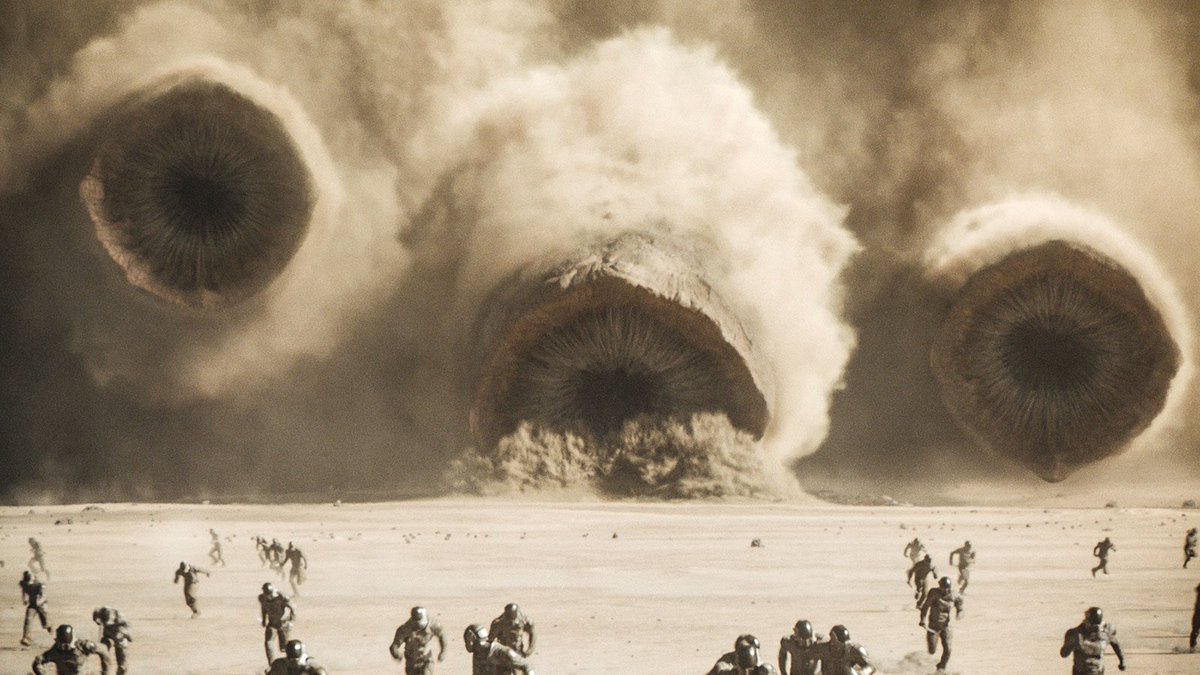 jazzt's tweet photo. #DunePartTwo is a giant epic, a masterclass of crafts from Greig Fraser’s exceptional photography to Patrice Vermette’s magnificent world building. Denis Villeneuve has delivered his magnus opus directing  one of the best sci-fi films for generations to come. https://t.co/Vvfs8YeFIi