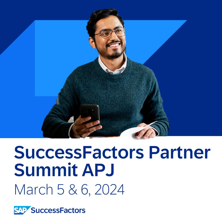 BottomleyBec's tweet photo. Register now for the APJ SAP SuccessFactors Partner Summit 2024 in Bangkok, Thailand on 5-6 March 2024. Participate in sessions on business strategies, product roadmaps, and future solution developments. Register here: https://t.co/7joNgGRZld https://t.co/S3KwKl4jvm
