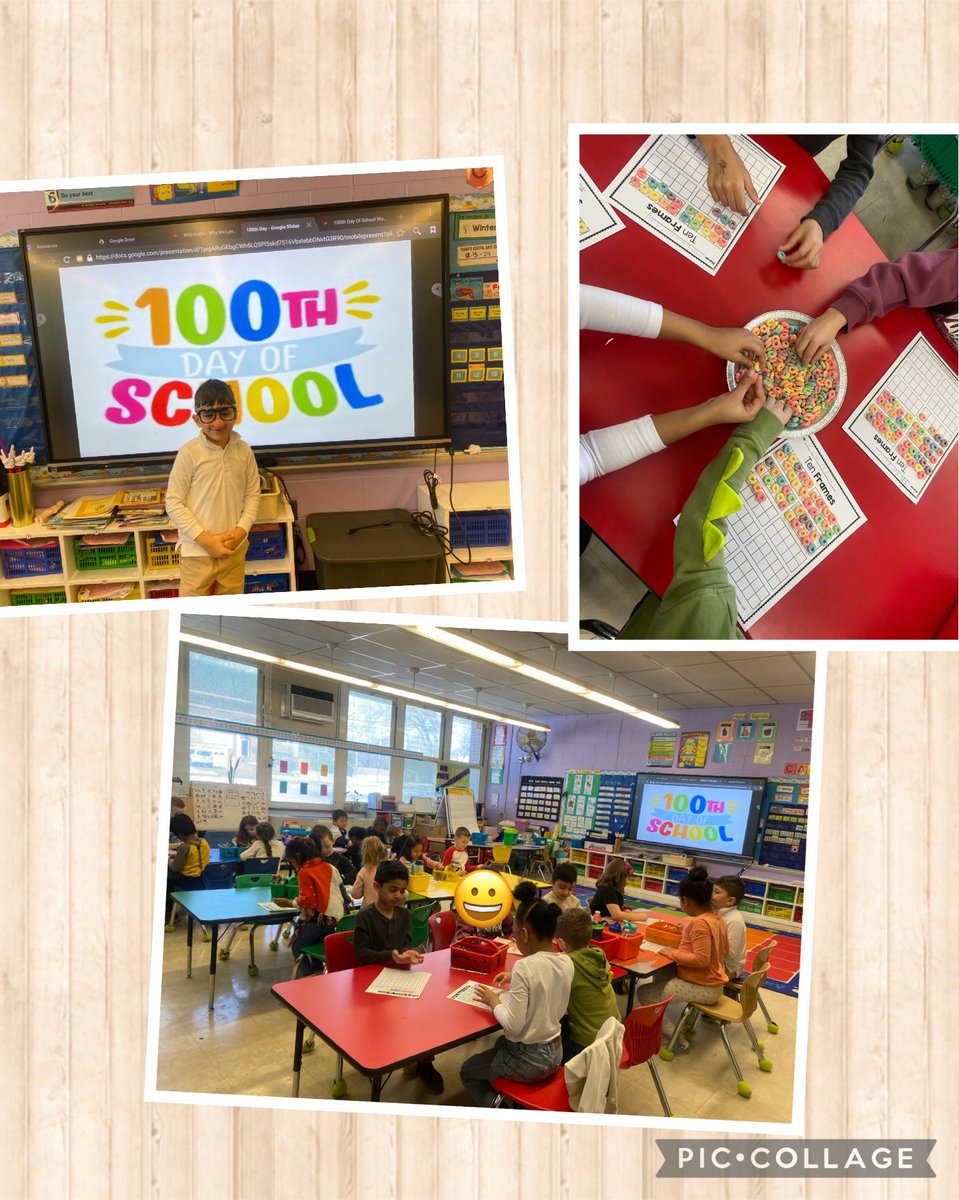 FigliolinoJamie's tweet photo. 100 days of learning! Had such fun today celebrating 100 days of school! #msfigskids #kindergarten #colorclaremontwithkindness #100daysofschool @claremontaveschool20 @joanne_shafer https://t.co/POdnQFtthG
