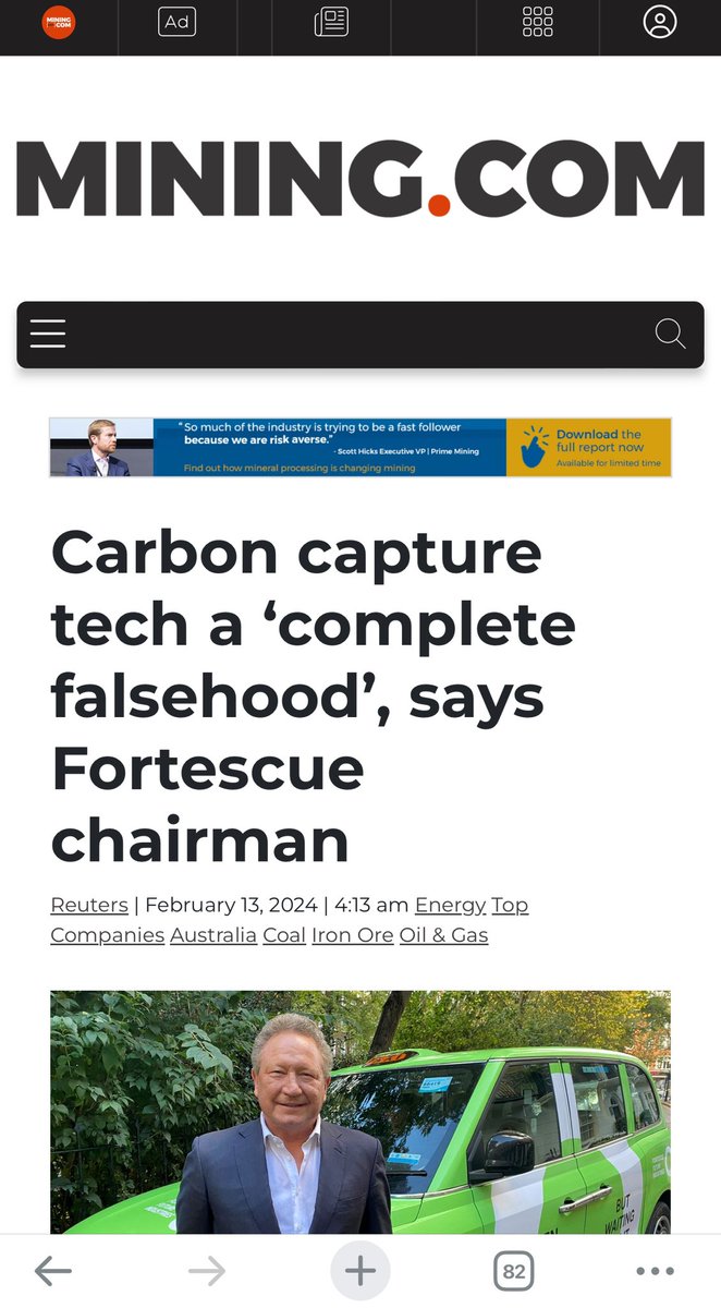 Yep, total scam. And everyone knows it, except a handful of seemingly credulous politicians. Unfortunately that includes Australia’s resources, energy and environment ministers. #auspol mining.com/web/carbon-cap…