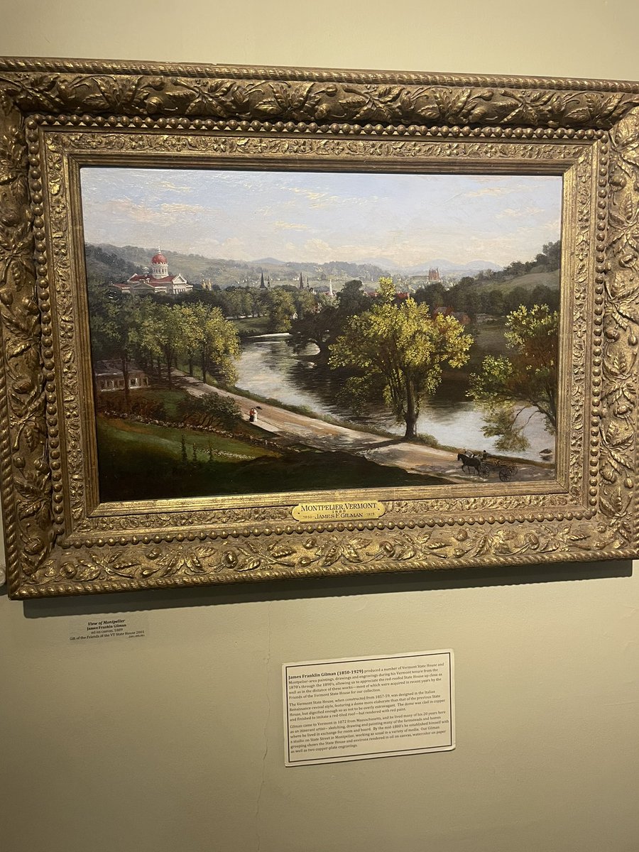 I really enjoy this painting at the Vermont statehouse.

Shows route 2 and the Winooski back in the 1800s

The closest you can get to time traveling to see what this place used to look like: