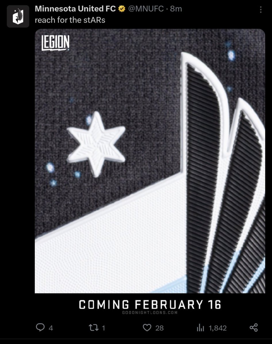 Indications are that this year's #MNUFC kit will be the Starry Night kit. Will Starry Night and Northern Lights be the best combo yet? I say without a doubt.