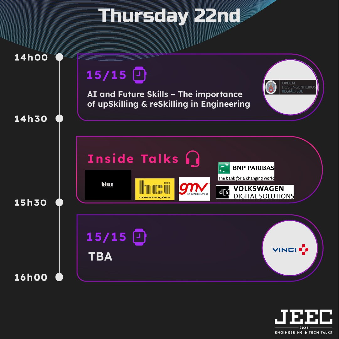 jeecist's tweet photo. 🌟 It's the fourth day of JEEC, everyone, and we're ready to rock this upcoming Thursday! 🌟 

#JEEC #Day4 #Thursday #JEEC24 #TechEvent #TechTalks #Engineering https://t.co/HoNi5nUhof