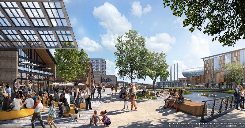 SBJ's tweet photo. The Larry H. Miller Company/Miller Family has revealed plans for "The Power District," a proposed 100-acre development in Salt Lake City. 

The site would potentially host a stadium for a MLB expansion team. 

Read more from @Bretjust1T ➡️  https://t.co/FMGezM7MDa https://t.co/jKsSM7zzrg