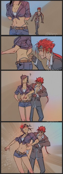 Tifa's Costa del Sol outfit really is something eh. This was all I could think of and Reno gets the honor of living it out
#ReTi 